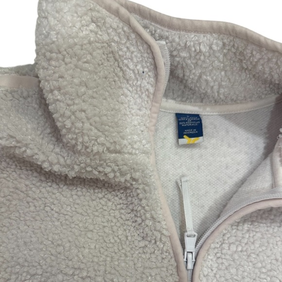 Old Navy White Sherpa Pullover Large - Picture 3 of 6